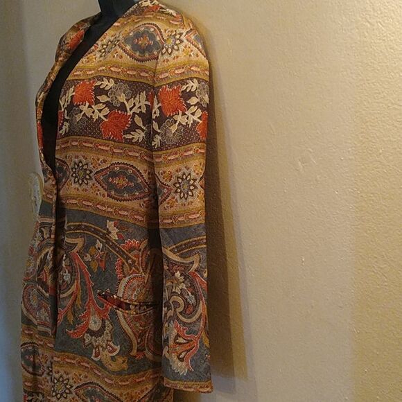 Silk Southwest Print Blazer - Picture 4 of 11